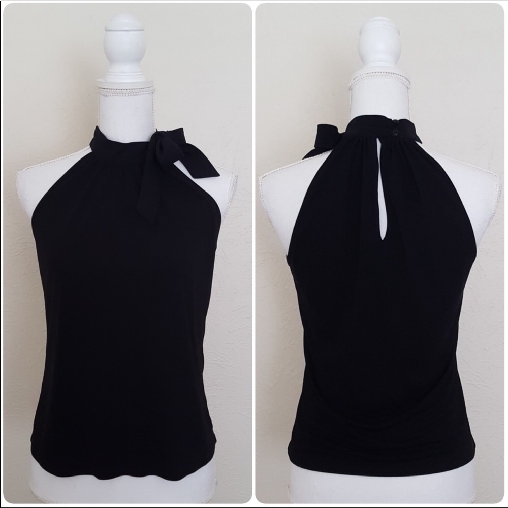 New York & Company Mock Tie Neck Shirt